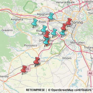 Mappa SP per Candiolo, 10043 Orbassano TO (6.01538)