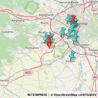 Mappa SP per Candiolo, 10043 Orbassano TO (7.94143)