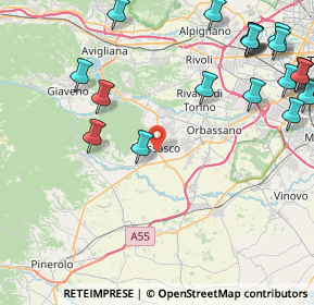 Mappa , 10045 Piossasco TO, Italia (11.8145)