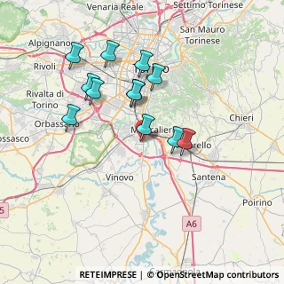 Mappa Via Power, 10024 Moncalieri TO, Italia (6.64083)