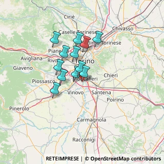 Mappa Via Power, 10024 Moncalieri TO, Italia (10.34917)