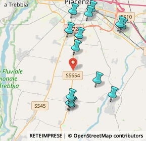 Mappa Via L.Cherubini, 29027 Podenzano PC, Italia (4.50615)