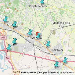Mappa Via Giuseppe Verdi, 10028 Trofarello TO, Italia (2.91667)
