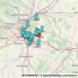 Mappa Via Circonvallazione, 10020 Riva presso Chieri TO, Italia (10.0245)