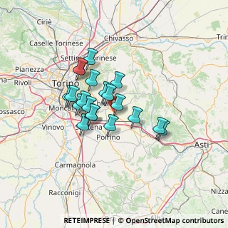 Mappa Via Circonvallazione, 10020 Riva presso Chieri TO, Italia (10.271)