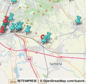 Mappa Via Romita, 10028 Trofarello TO, Italia (6.5625)