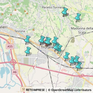 Mappa Via Romita, 10028 Trofarello TO, Italia (1.865)