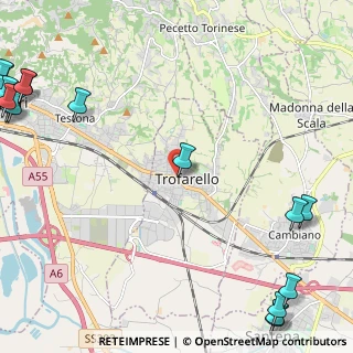Mappa Via Romita, 10028 Trofarello TO, Italia (4.1395)