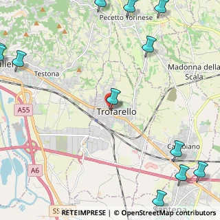 Mappa Via Romita, 10028 Trofarello TO, Italia (3.65667)