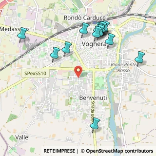 Mappa Via Achille Grandi, 27058 Voghera PV, Italia (1.25467)