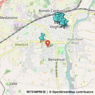 Mappa Via Achille Grandi, 27058 Voghera PV, Italia (1.11846)