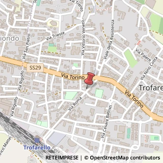 Mappa Via Roma, 12/A, 10028 Trofarello, Torino (Piemonte)