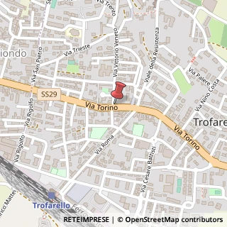 Mappa Via Torino, 45, 10028 Trofarello, Torino (Piemonte)