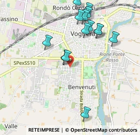 Mappa Via Franco Furini, 27058 Voghera PV, Italia (1.075)