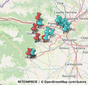 Mappa Via Arturo Toscanini, 10045 Piossasco TO, Italia (11.8035)