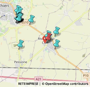 Mappa Via San Pietro, 10020 Riva presso Chieri TO, Italia (2.341)