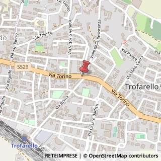 Mappa Via Torino,  53, 10028 Trofarello, Torino (Piemonte)