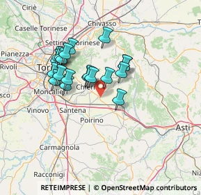 Mappa 10020 Riva presso Chieri TO, Italia (11.485)