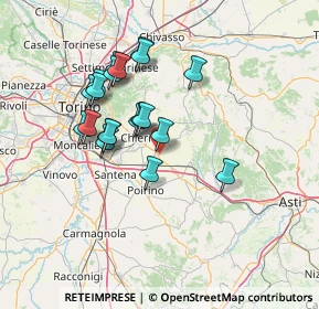 Mappa 10020 Riva presso Chieri TO, Italia (12.449)