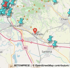 Mappa Via Camillo Benso Conte di Cavour, 10028 Trofarello TO, Italia (7.8535)