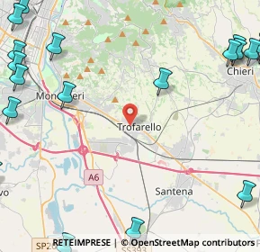 Mappa Via Camillo Benso Conte di Cavour, 10028 Trofarello TO, Italia (7.466)