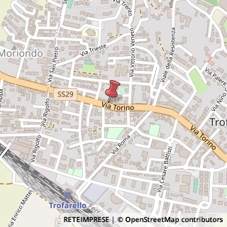 Mappa Via Torino, 35, 10028 Trofarello, Torino (Piemonte)