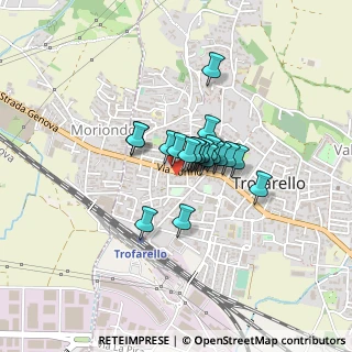 Mappa Via Camillo Benso Conte di Cavour, 10028 Trofarello TO, Italia (0.2375)