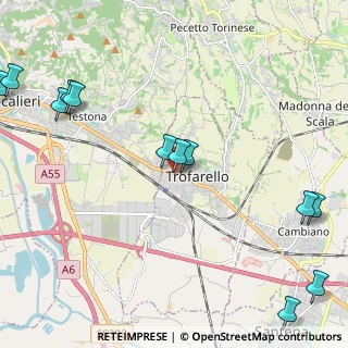 Mappa Via Camillo Benso Conte di Cavour, 10028 Trofarello TO, Italia (2.975)