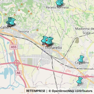 Mappa Via Camillo Benso Conte di Cavour, 10028 Trofarello TO, Italia (2.83118)