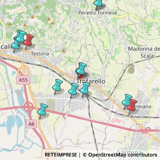 Mappa Via Camillo Benso Conte di Cavour, 10028 Trofarello TO, Italia (2.55929)