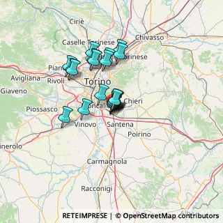 Mappa Via Camillo Benso Conte di Cavour, 10028 Trofarello TO, Italia (9.238)