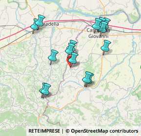 Mappa Via Creta, 29010 Ziano Piacentino PC, Italia (7.208)