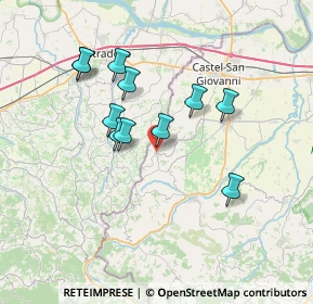 Mappa Via Creta, 29010 Ziano Piacentino PC, Italia (6.29182)