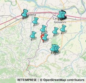 Mappa Via Creta, 29010 Ziano Piacentino PC, Italia (7.809)