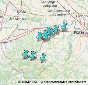 Mappa Via Creta, 29010 Ziano Piacentino PC, Italia (10.385)