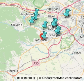 Mappa Via Pietro Micca, 10045 Piossasco TO, Italia (6.73923)