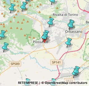 Mappa Via Pietro Micca, 10045 Piossasco TO, Italia (6.505)