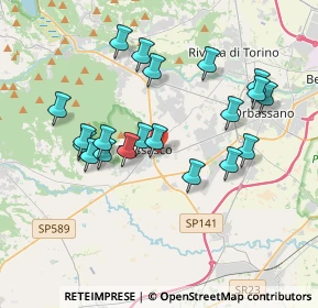 Mappa Via Pietro Micca, 10045 Piossasco TO, Italia (3.6195)