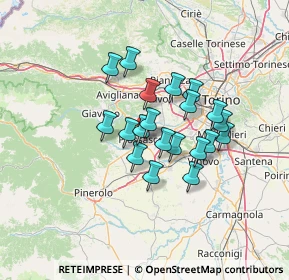 Mappa Via Pietro Micca, 10045 Piossasco TO, Italia (10.049)