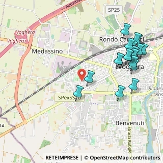 Mappa Via Montello, 27058 Voghera PV, Italia (1.2765)