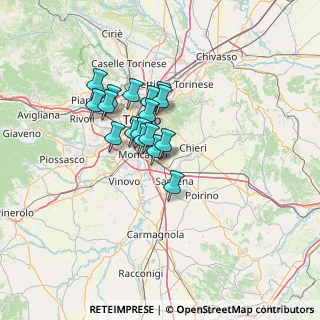 Mappa Via Asilo Dubbie, 10028 Trofarello TO, Italia (9.42235)
