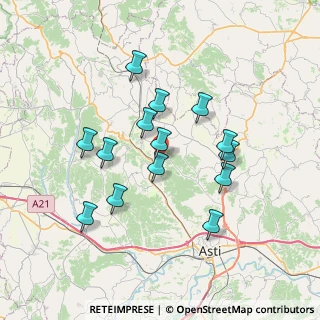 Mappa 14020 Cossombrato AT, Italia (6.4671428571429)
