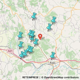 Mappa 14020 Cossombrato AT, Italia (7.54)