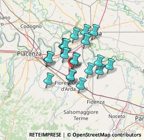 Mappa Via Della Concordia, 29016 Cortemaggiore PC, Italia (9.357)