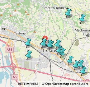 Mappa Via Trento, 10028 Trofarello TO, Italia (2.1275)