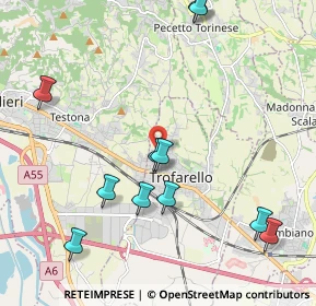 Mappa Via Trento, 10028 Trofarello TO, Italia (2.38818)