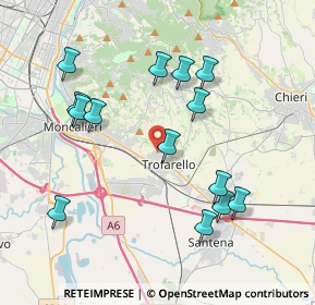 Mappa Via Trento, 10028 Trofarello TO, Italia (4.01714)