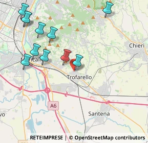 Mappa Via Trento, 10028 Trofarello TO, Italia (4.75818)