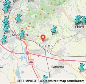 Mappa Via Trento, 10028 Trofarello TO, Italia (7.2875)