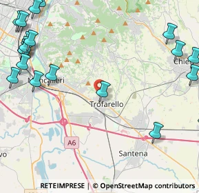 Mappa Via Trento, 10028 Trofarello TO, Italia (6.56)